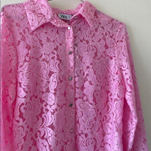 ZARA Lace Shirt - Picture 4 of 4